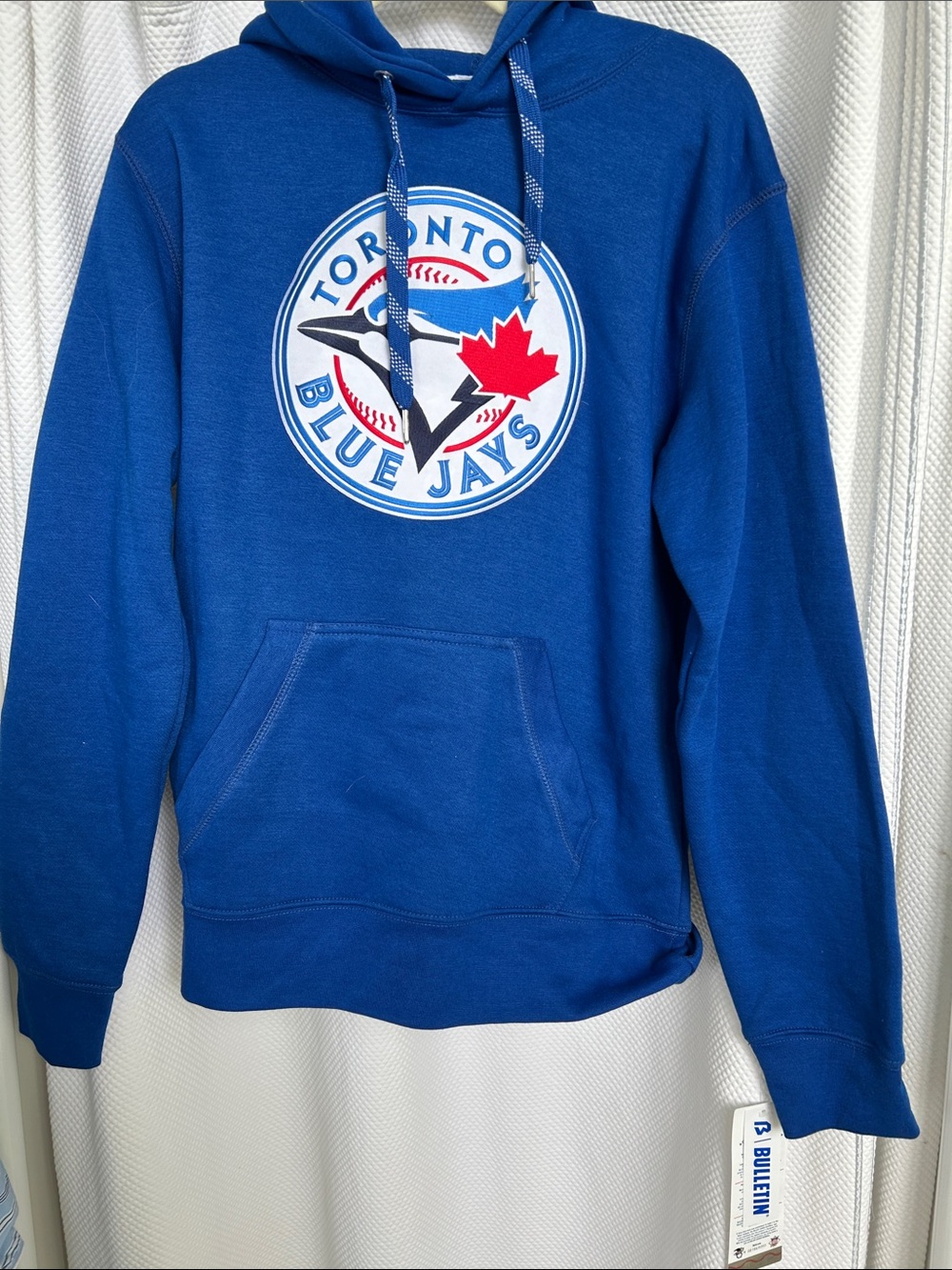Authentic MLB Genuine Merchandise Hoodie with Embroidered Crest- Royal Blue